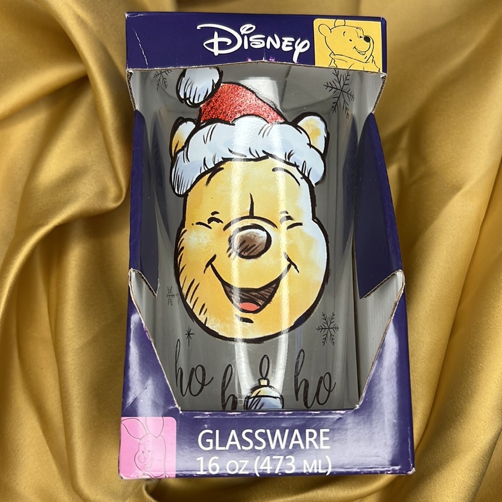 New Disney Christmas Winnie The Pooh glassware